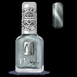 SP30 Magnetic Silver Stamping neglelak, Moyra